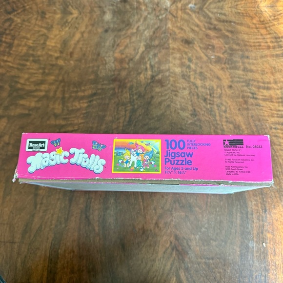 Vintage 90s Magic Trolls Puzzle 100 Piece Unicorn Horse Pony Roseart 92 - Picture 2 of 4